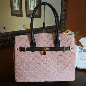 NWOT American Bee Pink and Brown Tote and Wallet Set